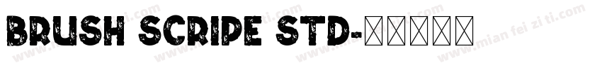 Brush Scripe Std字体转换